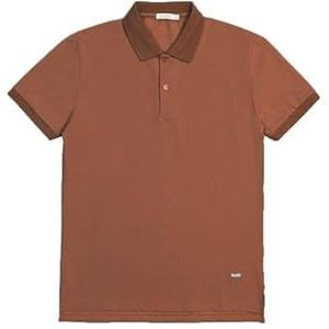 GIANNI LUPO Piqué-poloshirt voor heren GL2153F-S24, Roest, XL