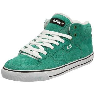 Globe Haslam-Sabaton mid GBHASLSM, sportschoenen voor heren - skateboarden, groen wit 19405, 44 EU