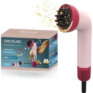 Cecotec IoniCare Dry&Keratin Cotton Candy compacte haardroger, 1200 W, 107.000 omw/min, borstelloze motor, ionen-functie, hoofd met NutriEssence-technologie en harde haren, concentratorkop, roze