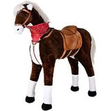 Knorrtoys 40750 - Staande paard XXL ""Winnie"" staand paard rijpaard, met zadel en hoofdstel, bruin
