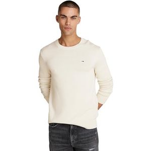Tommy Jeans - Heren Essential C-neck Sweater - Beige - Katoen