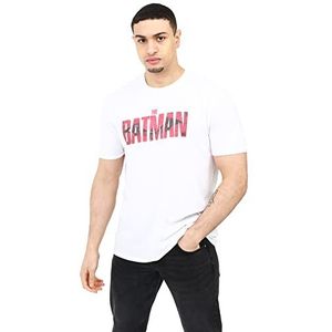 DC Comics Heren The Batman T-Shirt, Wit, Medium