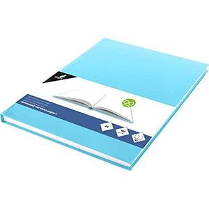 Dummyboek K5356 Kangaro schetsboek, A4, blanco met blauwe pastel hardcover, 80 vellen, 100 gram, wit, zuurvrij papier