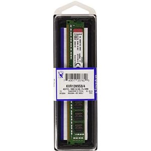 Kingston Technology ValueRAM KVR13N9S8/4 geheugenmodule 4 GB 1 x 4 GB DDR3 1333 MHz