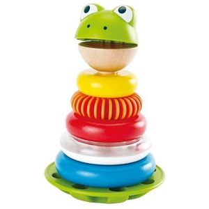 Hape E0457 Mr Frog Stacking Rings - Toddler Activity Toy