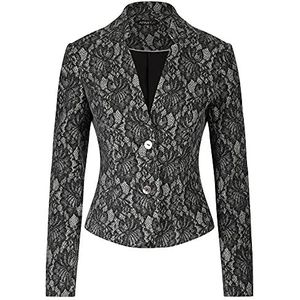 APART Fashion Damesblazer, Crème-antraciet., 36