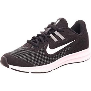 NIKE Unisex Downshifter 9 (Gs) Trailhardloopschoenen, Zwart Zwart Wit Antraciet Koel Grijs 000, 35.5 EU