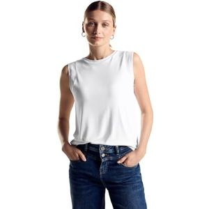 STREET ONE Jersey top, wit, 42