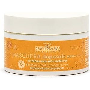 Maternatura, Nazorgmasker met maracuja, hydrateert en elasticiteit voor het haar na blootstelling aan de zon, biologische beauty-routine voor strandhaar, biologisch gecertificeerd, made in Italy, 200