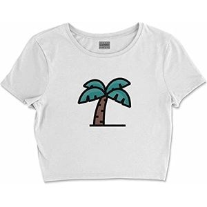 Bona Basics, Digitaal bedrukt, basic T-shirt voor dames,%100 katoen, wit, casual, damestops, maat: XL, Wit, XL