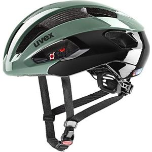 uvex rise - veilige fietshelm voor dames en heren - individueel passysteem - geoptimaliseerde ventilatie - moss green-black - 52-56 cm