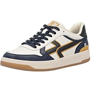 Rieker - Swing2GO - Sneakers - Offwhite/Zwart/Oker - Laag