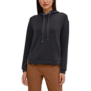 comma Dames sweatshirt lange mouwen capuchon, 9999 Black, 34