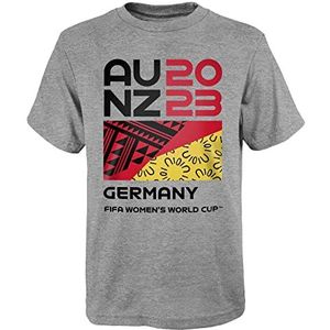 FIFA Officieel 2023 T-shirt voor dames, Duitsland, grijs, L uniseks volwassenen, Grijs, L