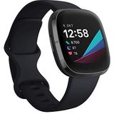 Fitbit Sense Advanced Smartwatch with Tools for Heart Health, Stress Management & Skin Temperature Trends, Carbon/Graphite Stainless Steel