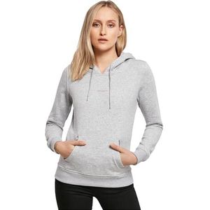 Miss Tee Shine Bright Hoody, capuchontrui voor dames, casual hoodie met rugprint, regular fit, maten XS - 5XL, Heather Grey, S