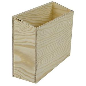 TimeTEX - Pijnhouten kaartenbak Klaus | Gemakkelijke toegang tot materialen in A4-formaat. Milieuvriendelijk gemaakt van grenenhout, biedt natuurlijk gevoel en stabiliteit | Inhoud: 1 x indexdoos