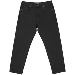 Gianni Lupo GL6131Q broek 5 zakken carrot cropped fit, zwart, 44 heren, zwart, zwart
