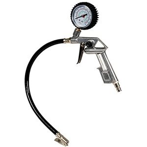 Originele Einhell bandenvulmeter (compressoraccessoires, werkdruk 0-8 bar, nauwkeurig vullen van banden, controle van de bandenspanning, afvoerventiel)