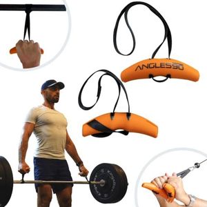 Angles90 Dynamische fitnessgrepen - Bevestigbaar aan optrekstangen - Te gebruiken op pull-up machines en roeiapparaten - Ideaal voor kabel- en krachtmachines - Trainingsgrepen Fitness - Pull Up Grip