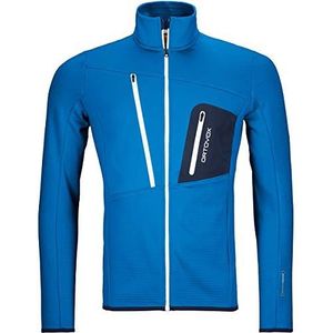 Ortovox Fleece Grid Jacket M, heren, Safety Blue, 2XL
