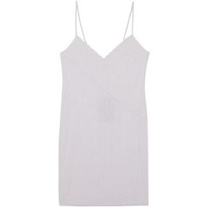 Women'secret Dames Short Nightdress Sense Bridal nachthemd, wit, S