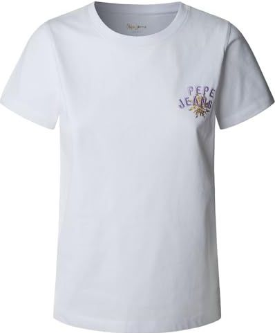 Pepe Jeans - T-shirt - Katoen - Zwart met Grote Afbeelding