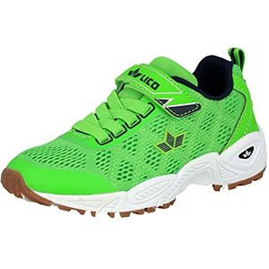 Lico Jackie VS Jongens Sneakers, Groen/marineblauw, 26 EU