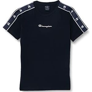 Champion Legacy American Tape-Small Logo S/S T-shirt, marineblauw, 3-4 jaar kinderen en jongens