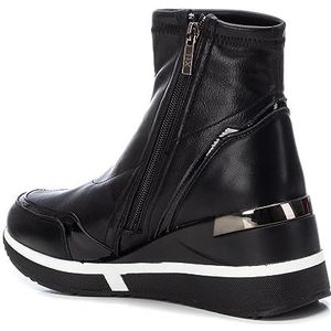 XTI - Damessneakers met ritssluiting, kleur: zwart, maat: 37, Zwart, 37 EU