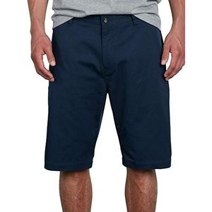 Volcom Heren Vmonty Stretch Chino Short, Donker Marine 1, 54