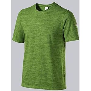 BP 1714-235-178-XL Unisex T-shirts, Space-Dye-stof, 1/2 mouwen, ronde hals, 170,00 g/m2 stofmengsel met stretch, ruimte-nieuw groen, XL