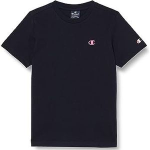 Champion Legacy Basics B-S-s Crewneck T-shirt voor kinderen en jongens, Navy Blauw, 11-12 jaar