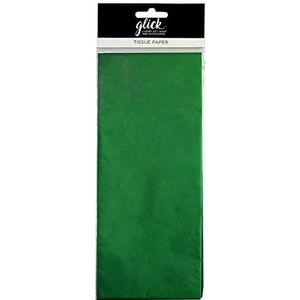 Glick Vier vellen groen tissuepapier, elk vel 750 mm x 500 mm tissuepapier fles groen, flesgroen vloeipapier voor geschenkverpakking, verjaardag, Valentijnsdag, Kerstmis en andere vieringen