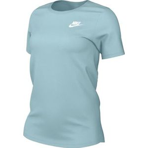 Nike Short Sleeve T-Shirt W NSW Club Ss Tee, Glacier Blue/White, DX7902-474, M