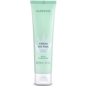 ALOESOVE Handcrème 100 ml - Vegan handcrème met sheaboter en aloë vera - voor droge en geïrriteerde handen, intensieve vochtverzorging en regeneratie
