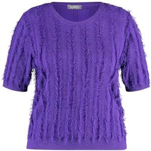 SAMOON trui 1/2 mouw, Purple Plum, 46 Grote maten