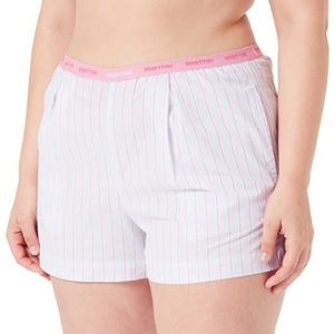 United Colors of Benetton Short 48IR39003 Shorts, gestreept, paars en roze 921, L dames, Patroon met strepen, paars en roze 921, L