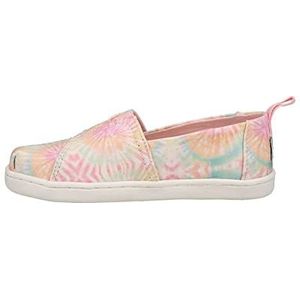 TOMS TINY ALPARGATA Loafer Plat meisjes, Tie Dye Roze, 19.5 EU