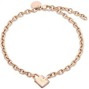 Liebeskind Berlin LJ-1631-B-21 Armband van roestvrij staal in IP roségoud, 21 cm, Roestvrij staal, Geen edelsteen