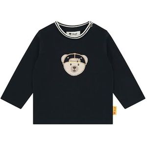 Steiff Steiff T-shirt met lange mouwen EU maat 56 Steiff Navy, sweatshirt met lange mouwen voor kinderen, babyshirt, ideaal basic shirt, comfortabel en zacht, wasmachinebestendig, Steiff Navy, 56 cm