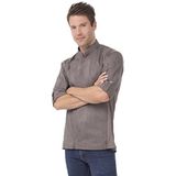 Chef Works BCLZ008GPGS Chef's Jacket, grafiet grijs, klein