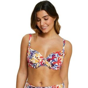 Sans Complexe Island Dream Bikinitop voor dames, bloemenwit, 34D, Bloemen Wit, 75D