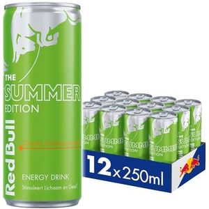 Red Bull Energy Drink Summer Edition, Curuba-Vlierbloesemsmaak, 12-pack - 12 x 250ml I Energiedrank met fruitige zomersmaak I Stimuleert Lichaam en Geest