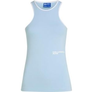 Karl Lagerfeld Jeans, Dames, Milano Racer Tank, Regular Fit, Blauw, XS