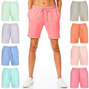 Light & Shade Dames Light and Shade Dames Soft Touch Loungewear Sweatpants Joggers Jog Shorts Shorts, Pink, X-Small