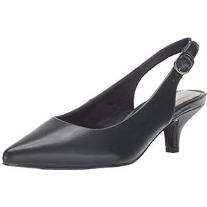 Easy Street Women's Faye Pump, Navy, 8 X-Wide