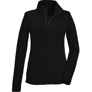 Killtec Dames Fleece Shirt met opstaande kraag en ritssluiting KSW 101 WMN FLC SHRT, zwart, 38, 40880-000