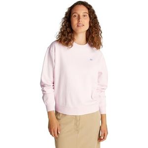 TOMMY HILFIGER Dames REG CONTRAST FLAG SWEATSHIRT WW0WW45980, roze, XXS, Roze (Lichtroze), XXS