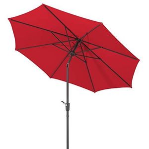 Schneider Parasol Harlem, rood, 270 cm rond, 640-77, frame staal, bespanning polyester, 5 kg